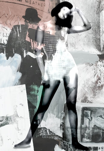 "Girl with male shadow" de Olli Boehm, Otros medios a la venta en Singulart