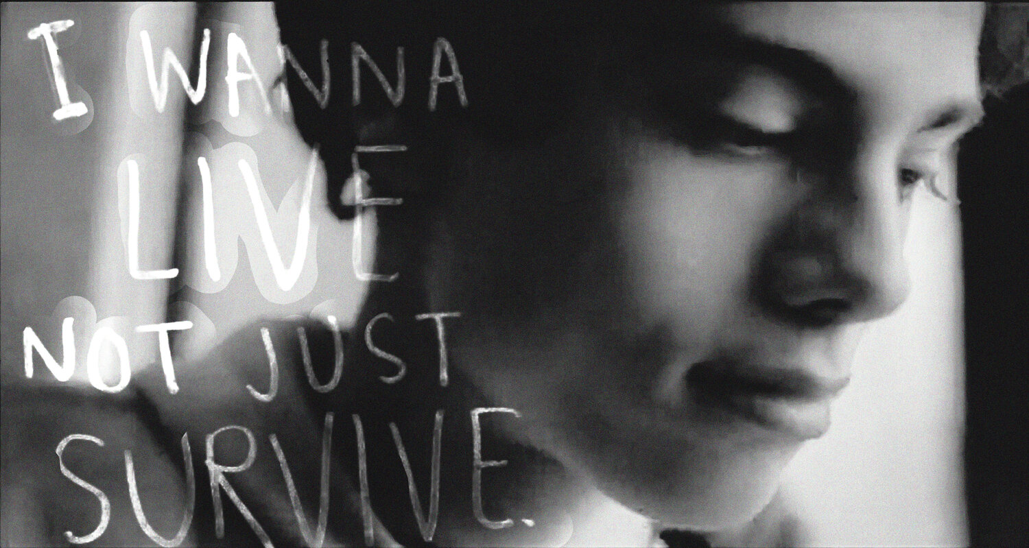 „I wanna live, not just survive!“ Olli Boehm Photographie à vendre