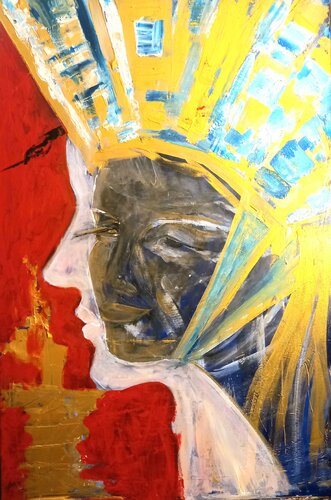 Two Faces di Olga Moritz, Pittura in vendita su Singulart