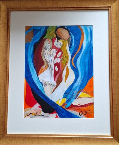 Mother love di Olga Moritz, Pittura in vendita su Singulart