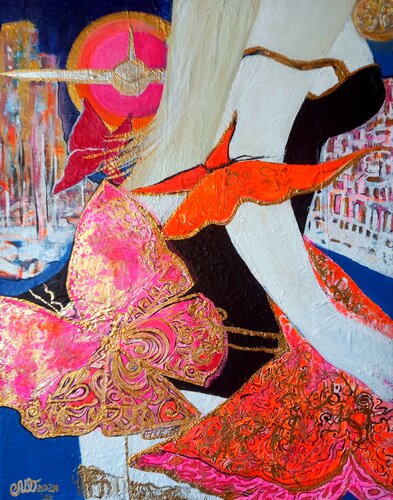 Auditor di Olga Moritz, Pittura in vendita su Singulart