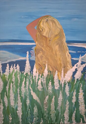 over the horizon di Olga Moritz, Pittura in vendita su Singulart