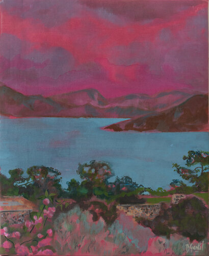 Egine en hiver 02 par Bertille Gentil, Peinture en vente sur Singulart