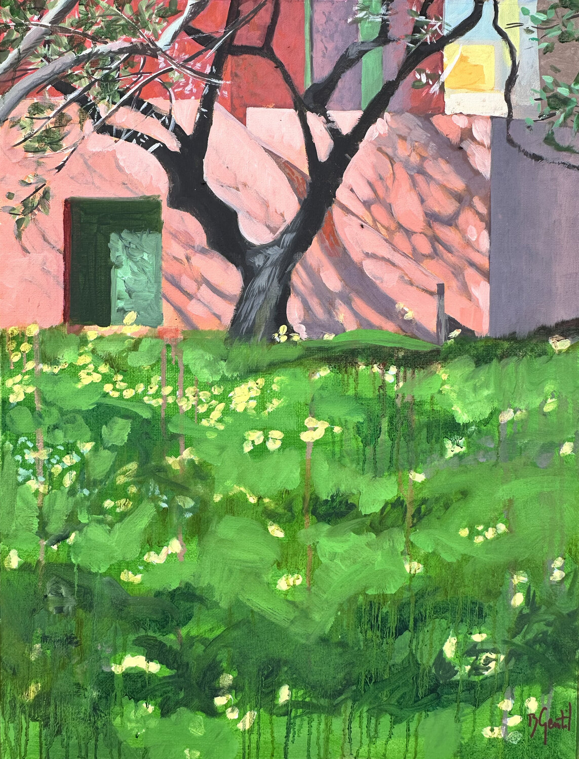 Arbre noir Murs rose Bertille Gentil