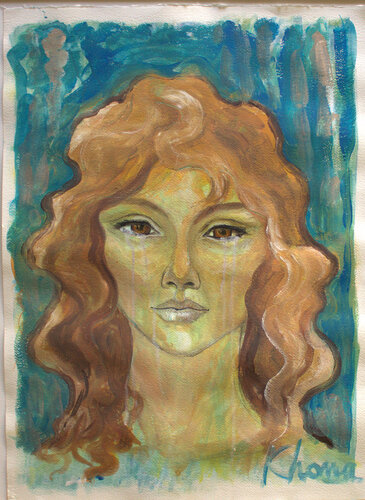 Lacrime di donna 2 par katia cona vitello, Œuvre sur papier en vente sur Singulart