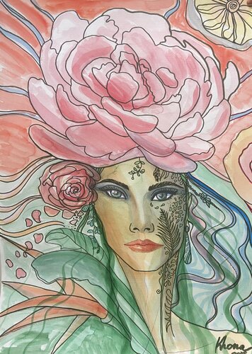 Flora von katia cona vitello, Werk auf Papier kaufen auf Singulart