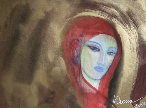 Madre di katia cona vitello, Pittura in vendita su Singulart
