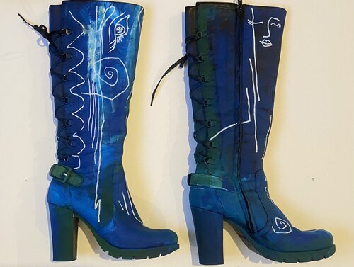 Scarpe d’artista - pezzo unico di katia cona vitello, Altri media in vendita su Singulart