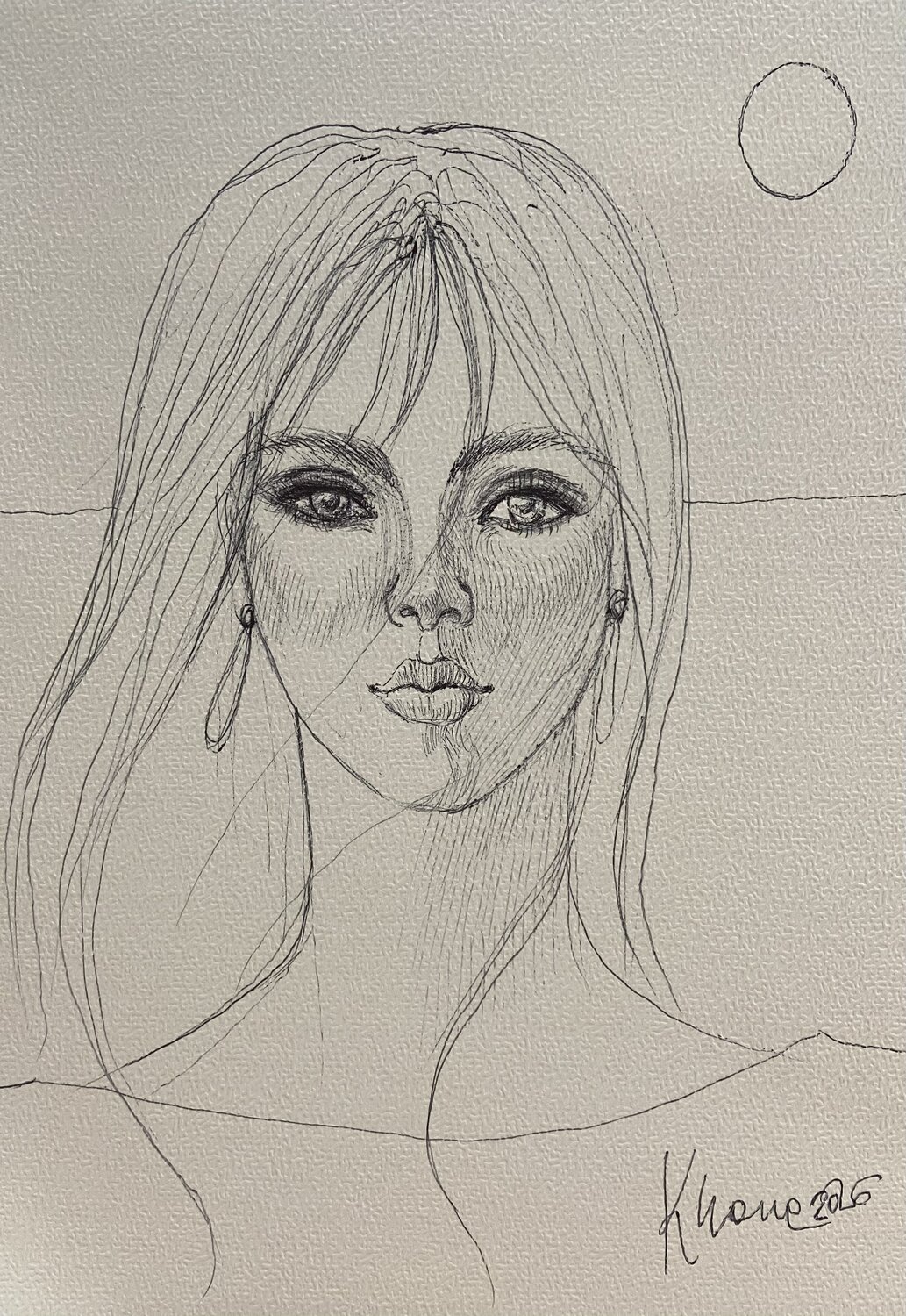 Sole dentro katia cona vitello Dibujo en venta