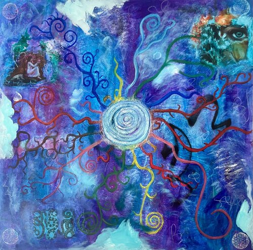 Your inner source (Dein Ursprung) von Sonja Neuroth, Malerei kaufen auf Singulart
