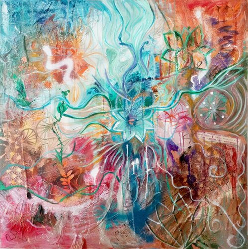 The power of your thoughts (Die Kraft deiner Gedanken) von Sonja Neuroth, Malerei kaufen auf Singulart