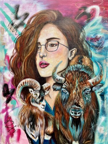 The alchemy of stillness & activity (Die Alchemie aus Stillstand & Aktivität) van Sonja Neuroth, Schilderij te koop op Singulart