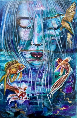 The alchemy of water & air (Die Alchemie aus Wasser & Luft) von Sonja Neuroth, Malerei kaufen auf Singulart