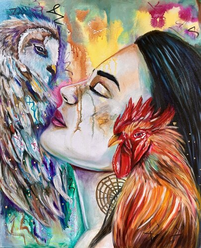 The alchemy of being awake & dreaming (Die Alchemie aus Wachsein & Träumen) di Sonja Neuroth, Pittura in vendita su Singulart