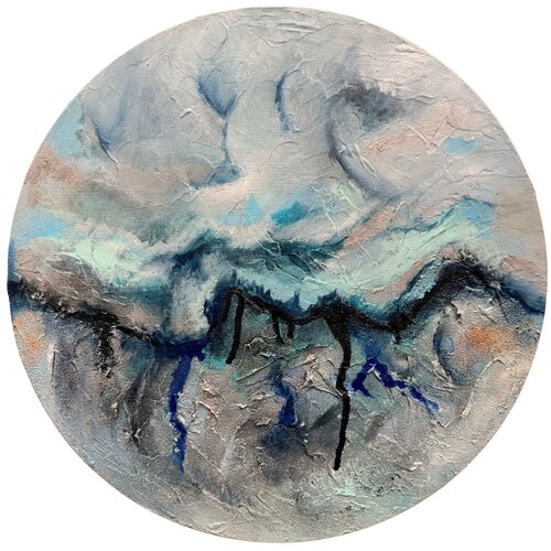 Ocean home (Zuhause im Meer) | Modern marine abstract von Sonja Neuroth, Malerei kaufen auf Singulart