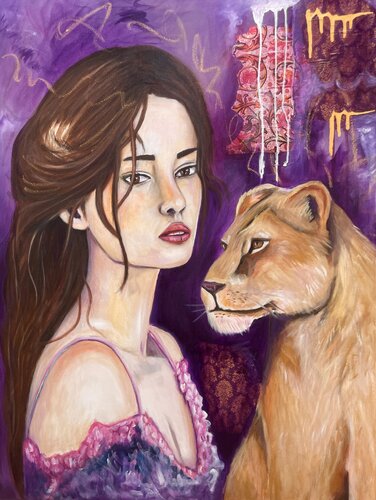 The queen | Alchemy archetype 4 (Die Königin | Alchemie Archetyp 4) van Sonja Neuroth, Schilderij te koop op Singulart