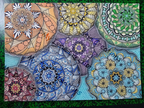 Mandala Mania von isabelle DEDIEU, Zeichnungen kaufen auf Singulart