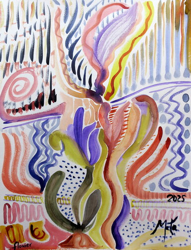 Blume von Mathias Schneider, Malerei kaufen auf Singulart