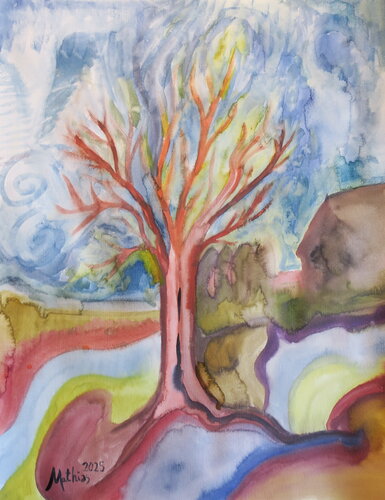 Baum von Mathias Schneider, Malerei kaufen auf Singulart