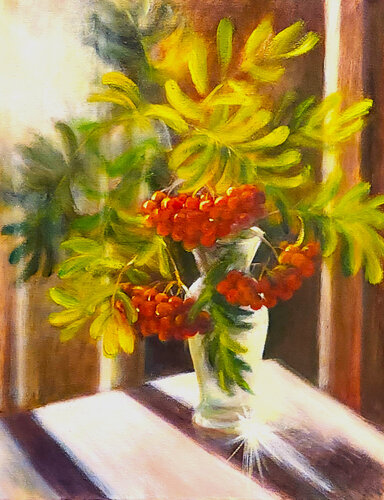 Autumn Sunlight von Elena Gaevskaya, Malerei kaufen auf Singulart