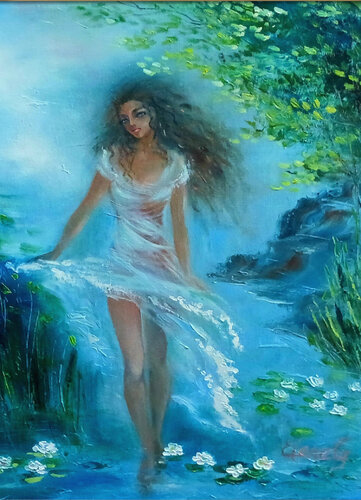 Nymph of Lake de Elena Gaevskaya, Pintura a la venta en Singulart