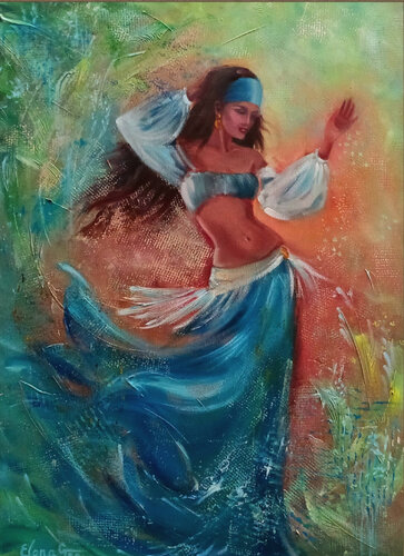 Dance of the Wind. von Elena Gaevskaya, Malerei kaufen auf Singulart