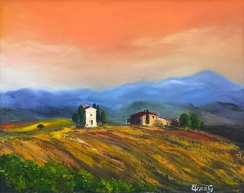 Tuscany. September. by Elena Gaevskaya, Painting for Sale on Singulart