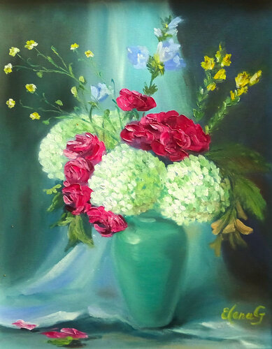 Summer's Bounty. de Elena Gaevskaya, Pintura a la venta en Singulart