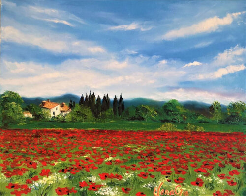 Tuscany. May. by Elena Gaevskaya, Painting for Sale on Singulart