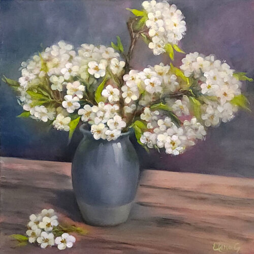 Blooming Spring de Elena Gaevskaya, Pintura a la venta en Singulart
