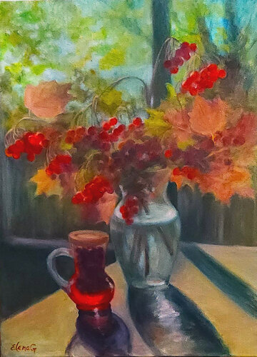 The autumn radiance. von Elena Gaevskaya, Malerei kaufen auf Singulart