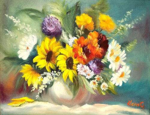 Bouquet Charm de Elena Gaevskaya, Pintura a la venta en Singulart