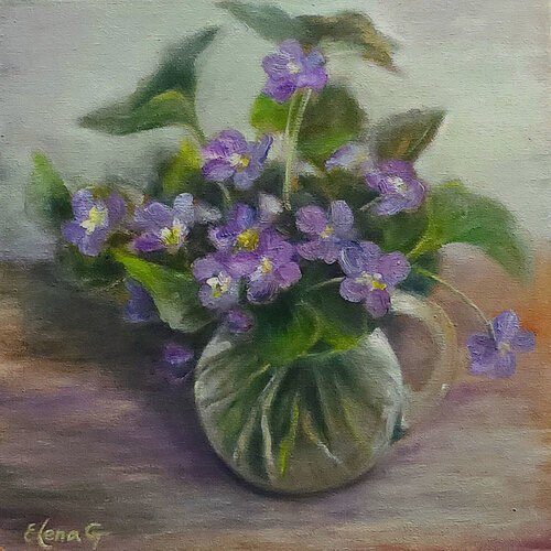 Violet Morning by Elena Gaevskaya, Painting for Sale on Singulart