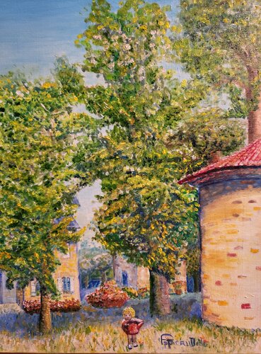 La petite fille de Nantiat by Frédérique Picaud, Painting for Sale on Singulart