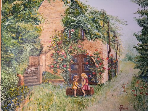 Les comploteuses van Frédérique Picaud, Schilderij te koop op Singulart