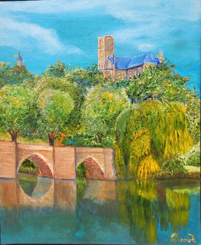 Les Saint-Etienne van Frédérique Picaud, Schilderij te koop op Singulart