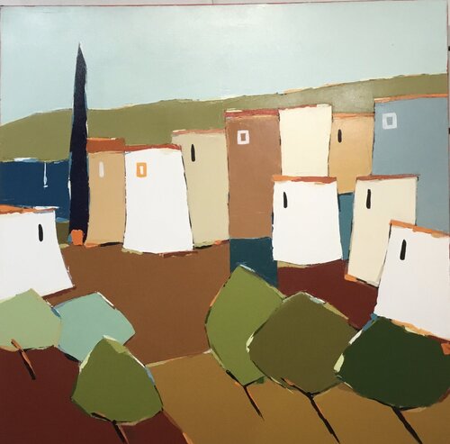 Paysage méditerranéen. von Daniele Canellas, Malerei kaufen auf Singulart