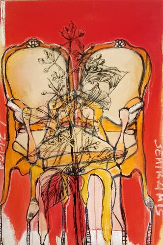 Die Stühle - Eugène Ionesco di Tania Mairitsch-Korte, Altri media in vendita su Singulart