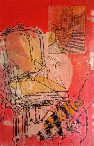 Die Stühle 2 - Eugène Ionesco van Tania Mairitsch-Korte, Andere media te koop op Singulart