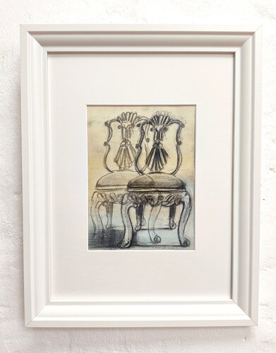 Die Stühle 2 par Tania Mairitsch-Korte, Autres supports en vente sur Singulart