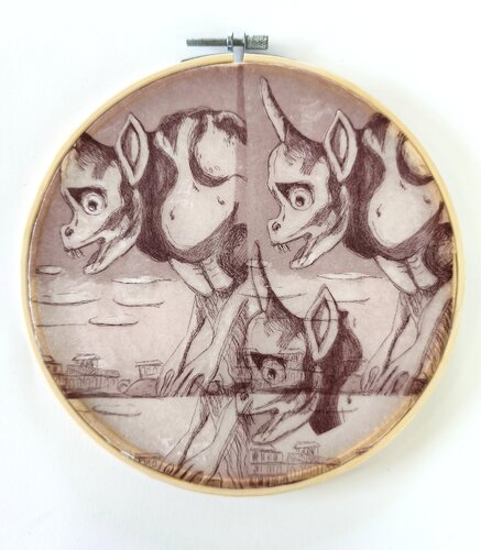 Hausbeschützer 2 van Tania Mairitsch-Korte, Andere media te koop op Singulart