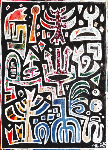 Etan  (en indonésien : vieux ou ancien) van Claude CHAUTARD, Schilderij te koop op Singulart