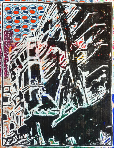 Enzi  (en swahili : puissance ou force) van Claude CHAUTARD, Schilderij te koop op Singulart
