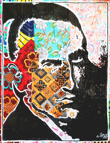 Elóko  (en lingala : chose, effet, objet, bien, article) by Claude CHAUTARD, 油畫 for Sale on Singulart
