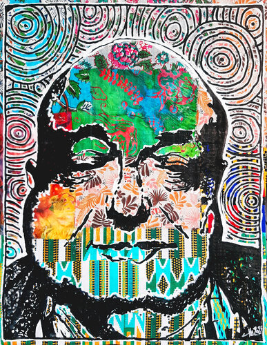 Ehsaas (en ourdou, [سّاس] : sensation ou perception) van Claude CHAUTARD, Schilderij te koop op Singulart