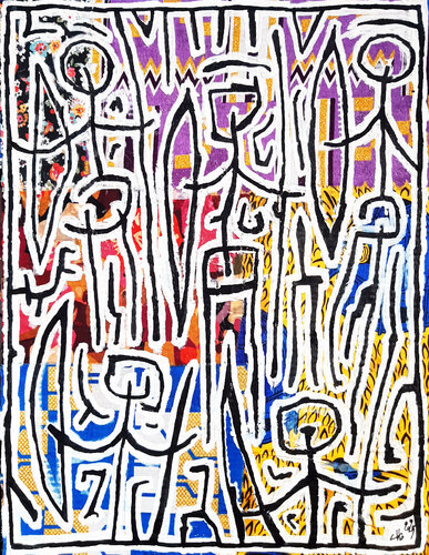 Dochmius (pied de cinq syllabes composé  d'un ïambe* et d'un crétique**) * Ïambe (pied de deux syllabes,  la première brève, la seconde longue) ** Crétique Pied constitué d'une syllabe longue  encadrée par deux syllabes brèves.  C'est la même chose que l' van Claude CHAUTARD, Schilderij te koop op Singulart