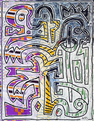 Dibuka (en lingala : ouvrir) di Claude CHAUTARD, Pittura in vendita su Singulart