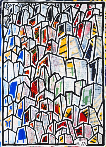 Dhokha (en pendjabi, [ਧੋਖਾ] : tromperie, trahison) van Claude CHAUTARD, Schilderij te koop op Singulart