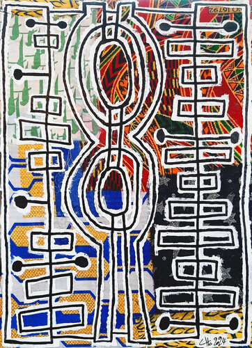 Dgèn (en tibétain, [དགེན] : souhait ou désir) van Claude CHAUTARD, Andere media te koop op Singulart