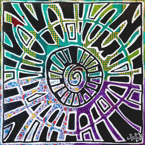 FH (en arabe [فهم] : abréviation  de Fahm <compréhension>) van Claude CHAUTARD, Schilderij te koop op Singulart